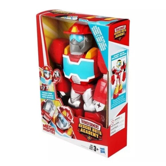 Transformers Rescue Bots Academy Mega Mighties Heatwave the Fire-Bot 10-Inch Bot - Picture 2 of 8